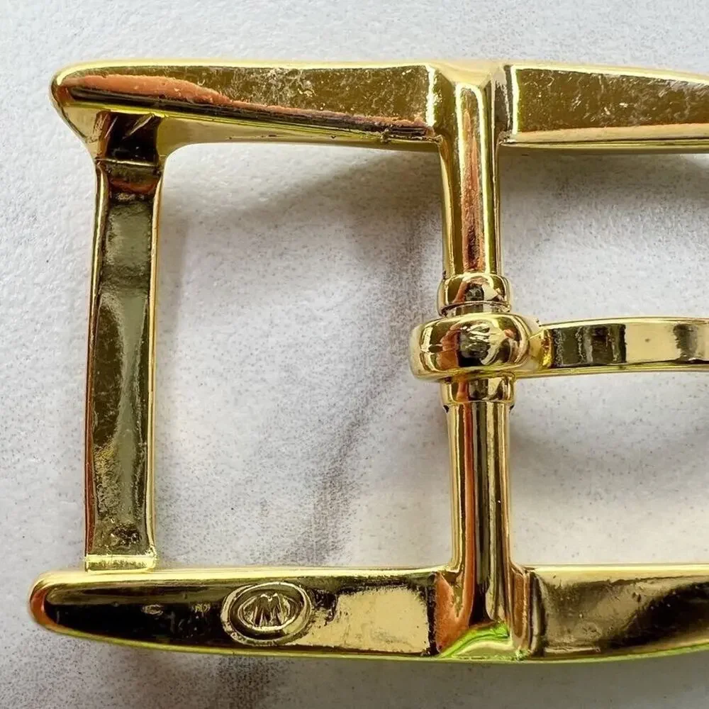 Vintage Gold Tone Simple Basic Belt Buckle for up to 1 Inch Belt